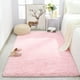 thumbnail image 2 of Alfombra Merelax, moderna, suave y esponjosa, peluda, 120 x 180 cm, rosa, 2 of 7