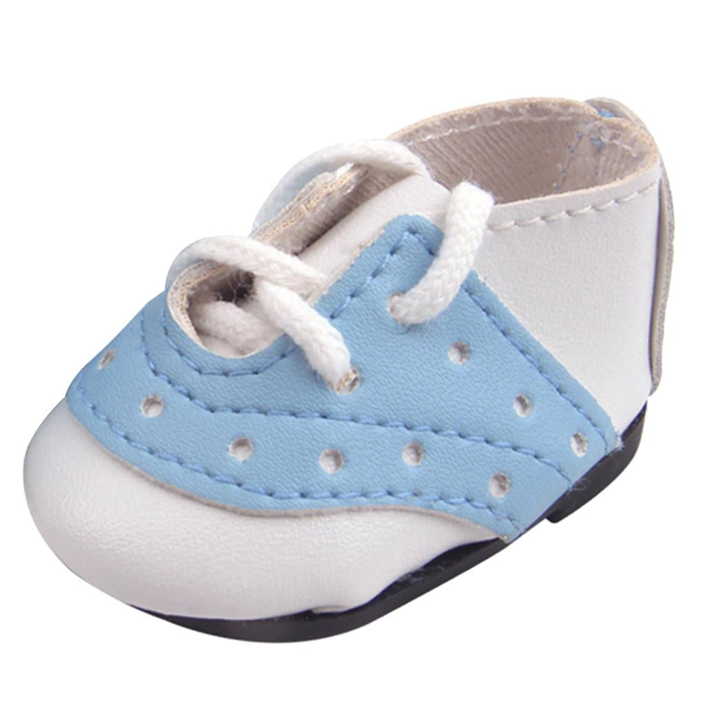 3Pairs PU Leather Shoes fits Mellchan 14.5inch Baby Dolls Dress Up 