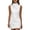White, variant on Rutainlusire Womens Summer Sleeveless Dresses Women's Solid Color Elegant High-Neck Midi Dress Beige L