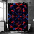 thumbnail image 6 of Chenille Print Shower Curtain for Bathroom, 6 of 6