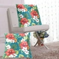 thumbnail image 6 of Tropical Flowers with Hibiscus Throw Pillow Covers 16x16 Inch 2 Packs Decorative Square for Living Room Couch Bed Sofa, 6 of 6