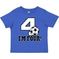 thumbnail image 3 of Inktastic 4th Birthday Soccer 4 Year Old Boys or Girls Toddler T-Shirt, 3 of 5