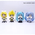 thumbnail image 1 of 9-10 cm 20 estilo Q-versión Hatsune Miku Rin Ren Kaito Anime figura de acción 3D PVC modelo Cosplay accesorios lindo regalo encantador, 1 of 4