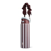 Mary Lawless Lee x TAL 32oz Stainless Steel 2-in-1 Straw and Chug Water Bottle with Push Lid and Strap, Stripes