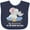 Navy Blue, variant on Inktastic My Titi Loves Me to the Moon and Back Elephant Family Boys or Girls Baby Bib