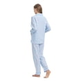 thumbnail image 4 of Kolipajam 100% Cotton Pajamas for Women Long-Sleeve Pjs Cozy Button Down Boyfriend Sleepwear S, 4 of 5