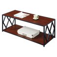 thumbnail image 3 of Convenience Concepts Table Basse Diamant en Métal Noir Finition Bois Expresso, 3 of 3
