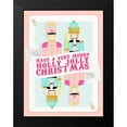 thumbnail image 2 of Straatsma, Leah 19x24 Black Modern Framed Museum Art Print Titled - Holly Jolly Playing Card, 2 of 5