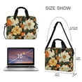 thumbnail image 3 of FORMRS 16" Laptop Bag Carrying Sleeve Case with Handle Travel Shoulder Briefcase, Bright Floral, 3 of 8