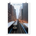 thumbnail image 2 of Chicago, Illinois, The Windy City, L Train (9x12 Wall Art Print, Home Decor), 2 of 3