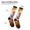thumbnail image 2 of Picia Cute Cat Sunflower Printed Sports Compression Socks - 15-20mmHg Graduated Compression, High-Performance Soft and Breathable Socks for Men and Women, 2 of 5