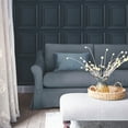 thumbnail image 2 of Laura Ashley Redbrook Wood Panel Dark Seaspray Wallpaper, 2 of 4