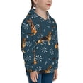 thumbnail image 3 of Fotbe German Shepherd Dog Pattern Youth Pullover Hooded Sweatshirt, Boys Hoodie, Kangaroo Pocket Hoodie for Kids Girls -Large, 3 of 6
