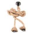 thumbnail image 1 of Mistaha 250cm AC220V E27 Double Head Vintage Hemp Rope Hanging Pendant Ceiling Light Lamp Industrial, 1 of 8