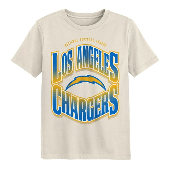Youth Outerstuff Cream Los Angeles Chargers Huddle T-Shirt