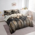 thumbnail image 2 of Manfei Wild Bear 7-Piece Twin Bedding,Country Farmhouse Lodge Bedding Comforter Set,Gray Green,Light Gray Reversible, 2 of 7