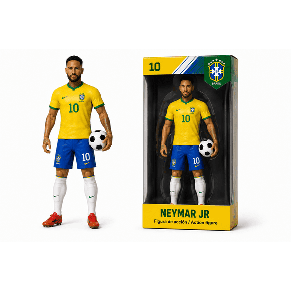 Figura de Acción Neymar Jr Brasil 25 cm Coleccionable Futbolista