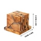 thumbnail image 4 of Xihbxyly Posavasos de Resina de Madera, Diseño Circular Único, Práctico Soporte Incluido, Protección Contra Arañazos y Manchas, Ideal para Cocina, Sala de Estar, Bar, Elegante Idea de Regalo, Juego d, 4 of 4