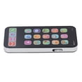 thumbnail image 3 of Kids Cell Phone Toy, Music Light Function Baby Phone Toy Learning Portable Simulation  For Birthday Gifts White,Black, 3 of 8