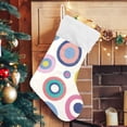 thumbnail image 5 of Coolnut 17.7 Inch Christmas Stockings, 1 PCS Summer Polka Dots Presonalized Large Stocking Sock for Family Holiday Xmas Party Decorations, 5 of 7