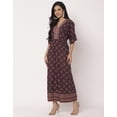 thumbnail image 3 of Moomaya Women's Printed Jumpsuit, V-Neck Wide Leg Loose Boho Style Jumpsuits, 3 of 9