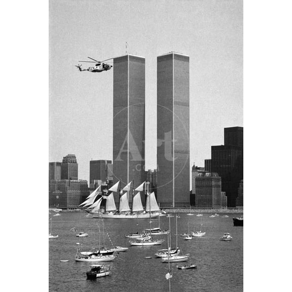 Twin Towers and Spanish Schooner, Unframed Photographic Print Wall Art Sold by Art.Com