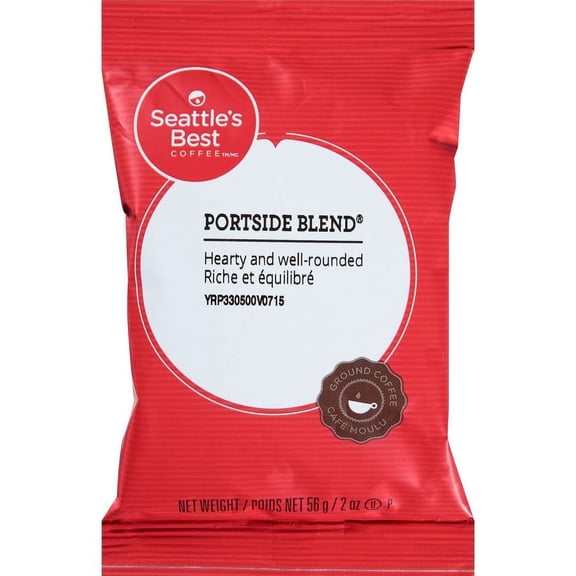 Seattle's Best Coffee Portside Blend Coffee Pack - Medium - 2 oz - 18 / Box | Bundle of 5 Boxes
