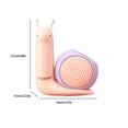 thumbnail image 3 of Snail Small Desk Lamp, Cute USB Rechargeable Night Light, Adjustable Desk Lamp with Organizer Box for Kids, Eye Protection & Portable Table Lamp for Dorm & Bedroom, Pink/Yellow/Green, 3 of 6