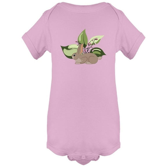 Cute Woodland Bunny Bodysuit Infant -Image by Shutterstock, Newborn
