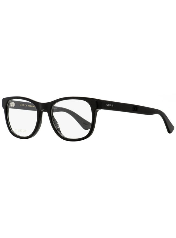 Gucci Rectangular Eyeglasses GG0004O 001 Black 53mm 0004