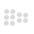 thumbnail image 3 of Daisyyozoid Wholesale 10 Pairs Medium Size Clear Silicone Replacement Ear Buds Tips For Sony Phillips, 3 of 5