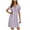 Purple, variant on snilers Nightgowns for Women Short Sleeve House Dress Pleated Sleep Dress Summer Sleepwear Nightdress Soft Loungewear