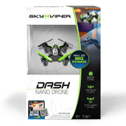 Sky Viper Dash Nano Drone with Charging Cable and Replacement Propellers