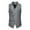 Gray, variant on Vest Top Qiggri Men Solid Fashion Retro Have Pockets Button V-Neck Tanks Blouse Mens Suit Vest
