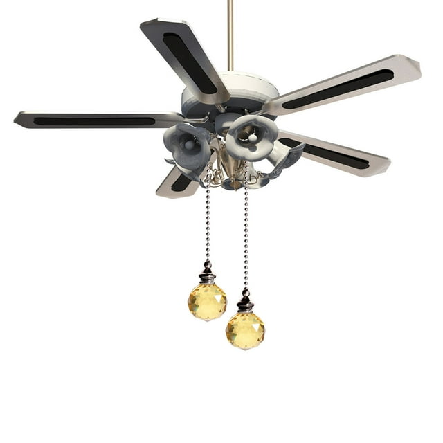 SIfdSeng Decorations Outdoor Hanging Ceiling Fan Pull Chain Decorative Extension Clear Ball Fan Pulls for Ceiling Light Lamp Fan Chain Extender Coffee Table Books Decor Hanging Decorations Paper