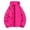 Hot Pink, variant on Uaswgudfs ​Women's Autumn/Winter Sleeveless Quilted Vest: Zip/Snap Front w/ Adjustable Hood & Flap Pockets