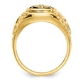 thumbnail image 2 of Solid 14k Yellow Gold VS Diamond Men's masonic Ring Band Size 9.5 (.019 cttw.), 2 of 5