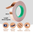 thumbnail image 1 of 2pcs self-adhesive copper foil tape-20mm*20m, 1 of 7