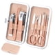 thumbnail image 1 of Juego de manicura, kit de cortaúñas para cuidado personal, 9 piezas, juego de pedicura profesional, kit de aseo, regalo para familiares, amigos, familias, padres, esposas, novias, 1 of 5