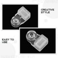 thumbnail image 3 of LOLIPPYY 20Set Clear Plastic Mirror Holder Clips for Wall Mounting Glass Mirrors with Screws Easy Installation Durable, 3 of 8