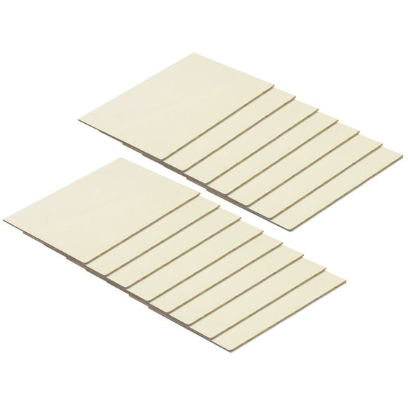 Unique Bargains Unfinished Wood Pieces 3.5 x 5.5 x 1/10 Inch Plywood Sheets for DIY Craft Laser Cutting 15 Pcs