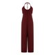 thumbnail image 4 of VISgogo Mujeres Casual Halterneck Mono Color sólido Verano Sin mangas Sin espalda Pierna ancha Romper Clubwear VISgogo moda, 4 of 9