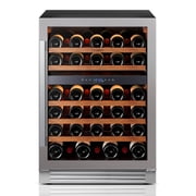 Ca'Lefort 24'' Wine Cooler Refrigerator, 52 Bottle Dual Zone Wine Fridge with Glass Door for Home/Office, Built-in & Freestanding