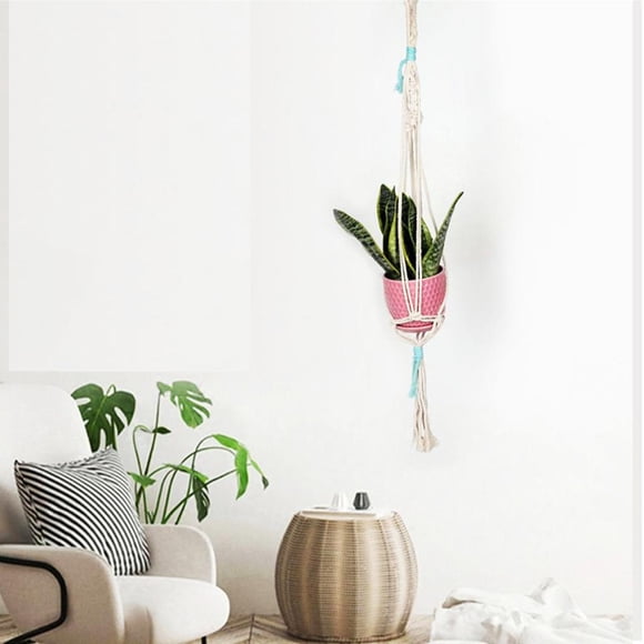 Colgador de plantas de cuerda , de jardín, soporte para , colgante, contenedor de 65cm Hugo Macetero colgante