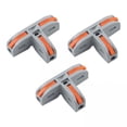thumbnail image 1 of 4x 3 Piezas Conectores de Cable de 1 a 2 Conectores de Cable Conectores de Cable de Empalme de Terminales de Conexión Rápida Duraderos 32A Fáciles de 4 piezas, 1 of 8