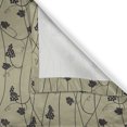 thumbnail image 4 of Ambesonne Vine Window Valance, Monochrome Tender Grapes, 54" X 18", Khaki and Black, 4 of 5