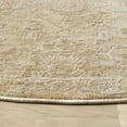 thumbnail image 5 of Harlow Hill Villa 6' Round Beige/Gold Floral Performance Indoor Area Rug, 5 of 7