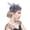 Grey, variant on Flower Fascinators Hats for Women Tea Party Headwear Fascinator Headpiece Church Derby Hat for Women Headwear Hair Clip Headband Suitable for Women Red One Size