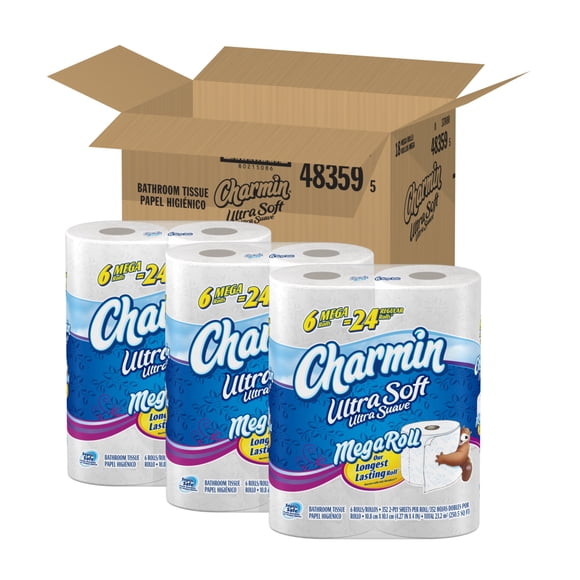 Papel higiénico Charmin Ultra Soft de 2 capas, 18 rollos