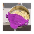 thumbnail image 4 of Kitchen Wide Mouth Water Filter Pot Side Drain Stop Pan And Pasta Filter - Adjustable For Pots, Pan, 4 of 5